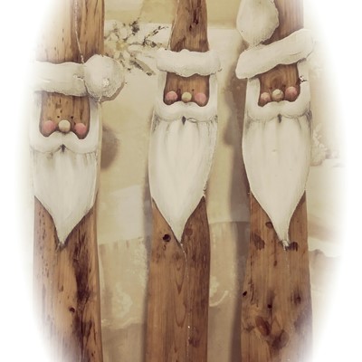Babbo Natale in legno